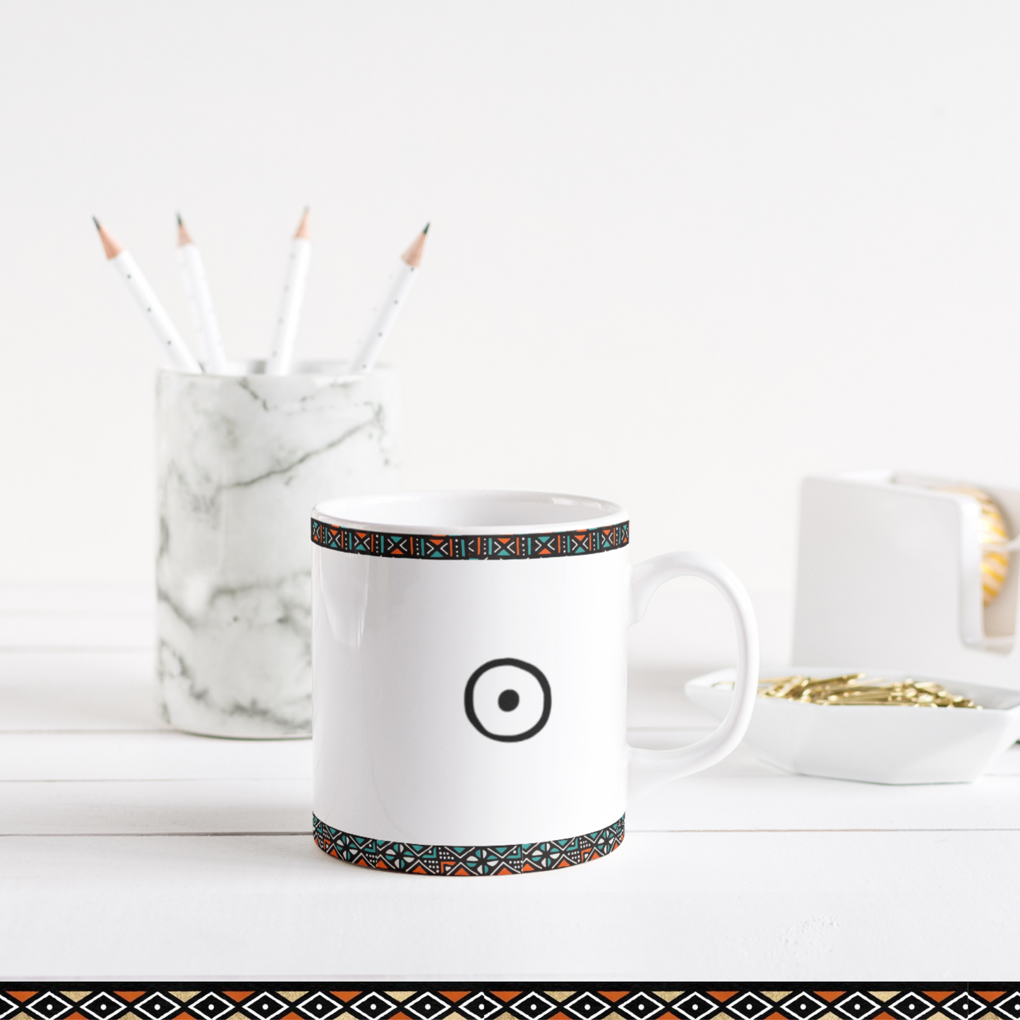 Tasse personnalisée à symbole africain