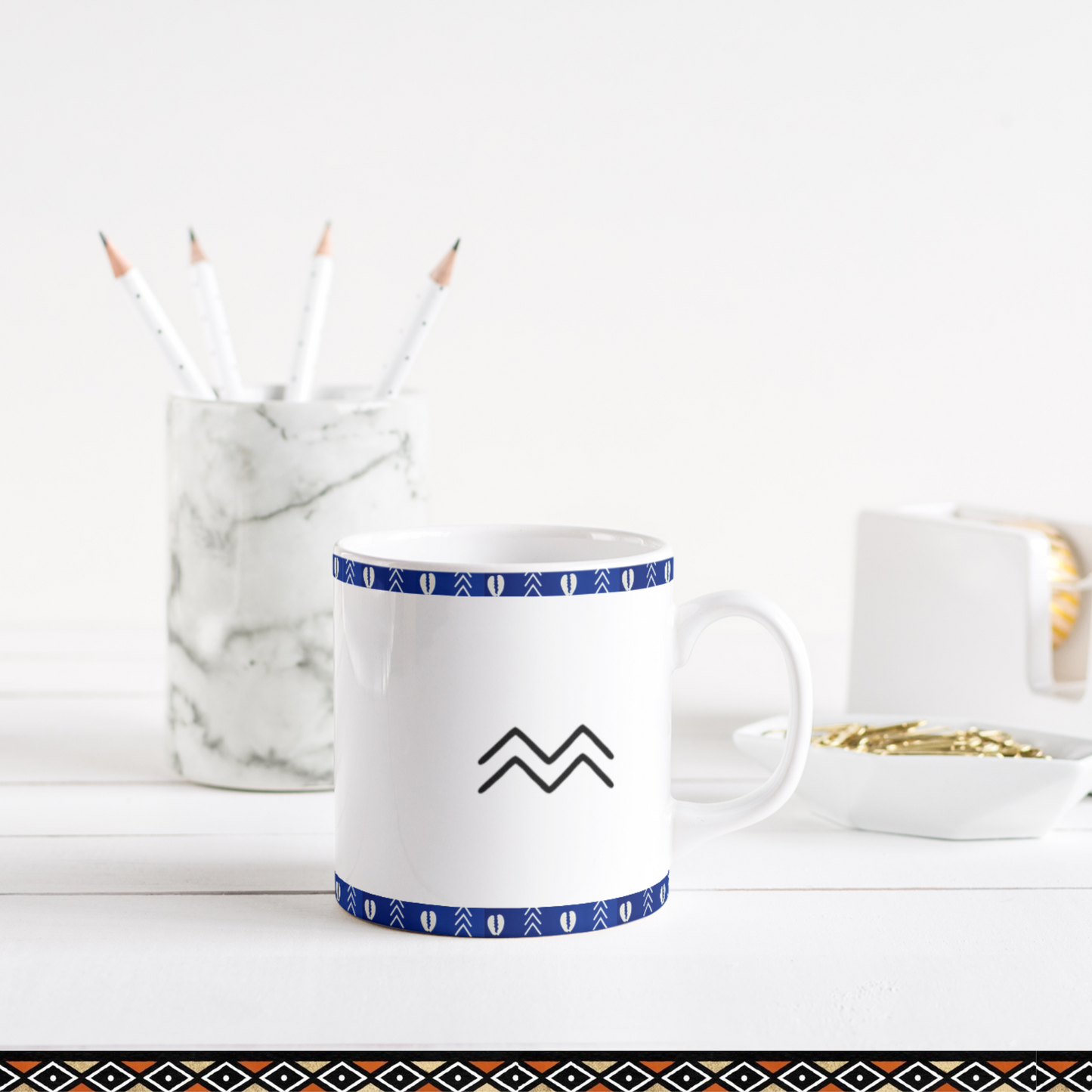 Tasse personnalisée à symbole africain