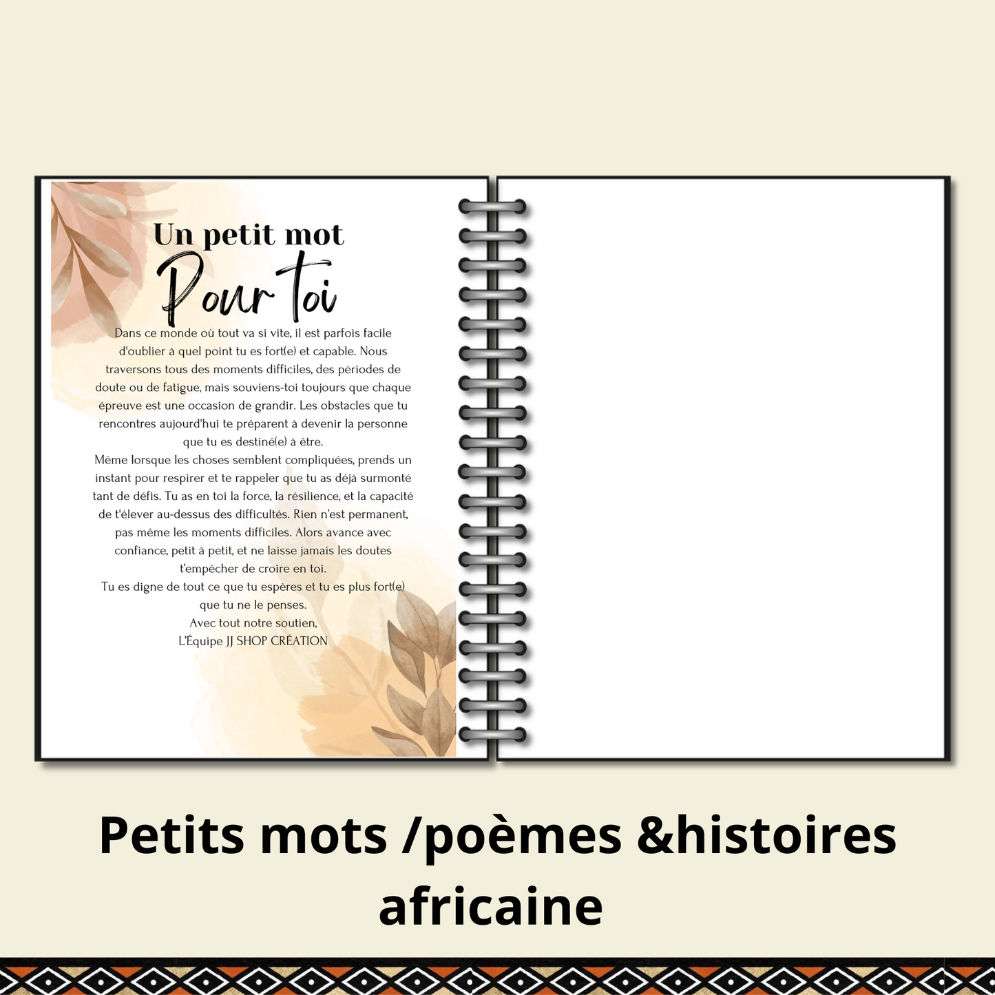 Le notebook jj shop création