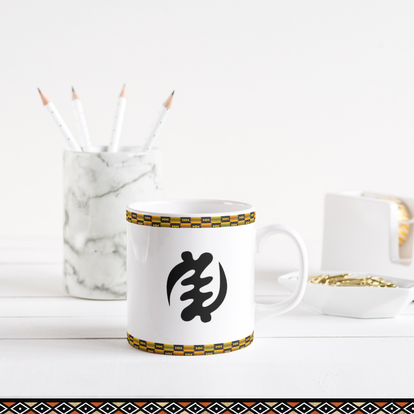 Tasse personnalisée à symbole africain