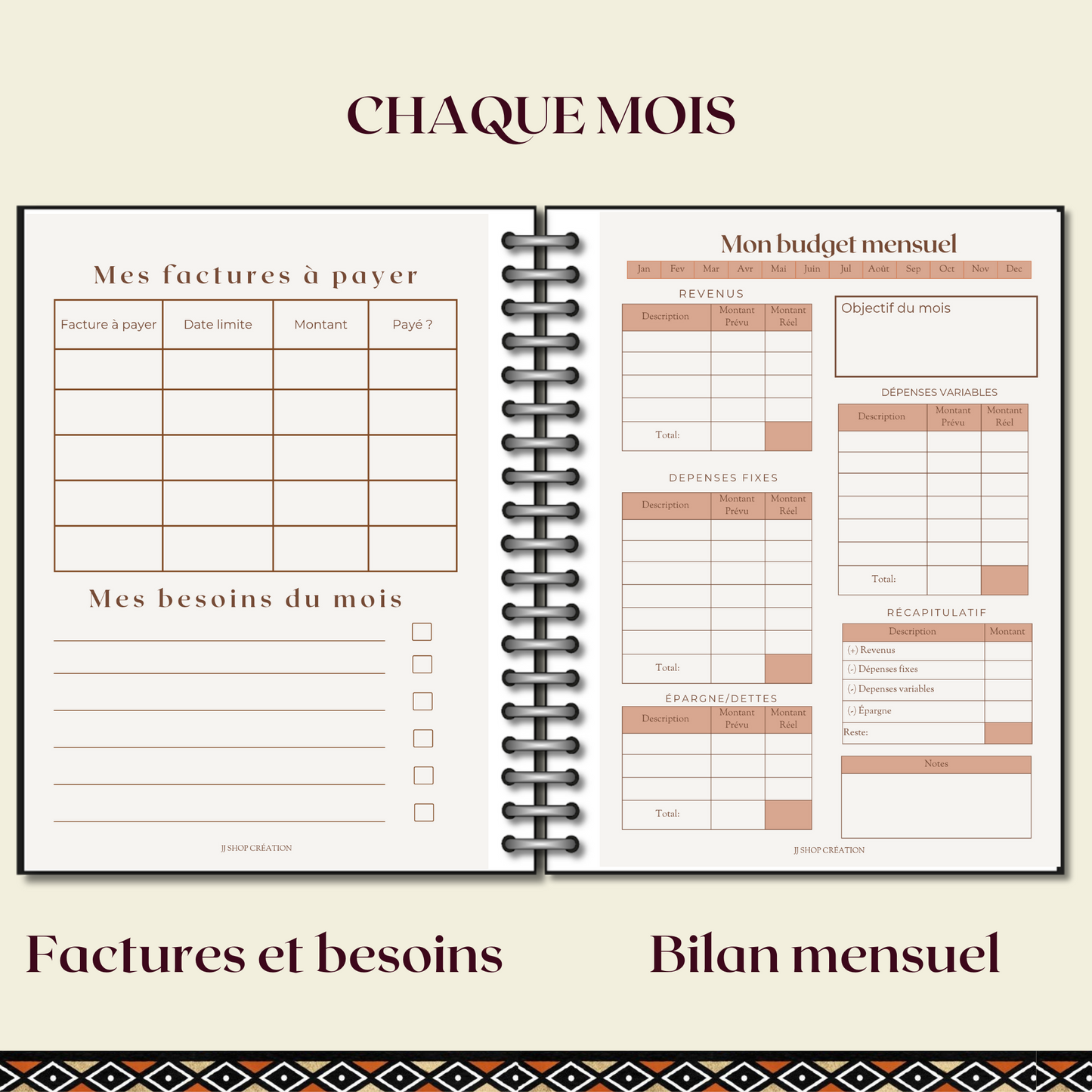 Mon budget mensuel