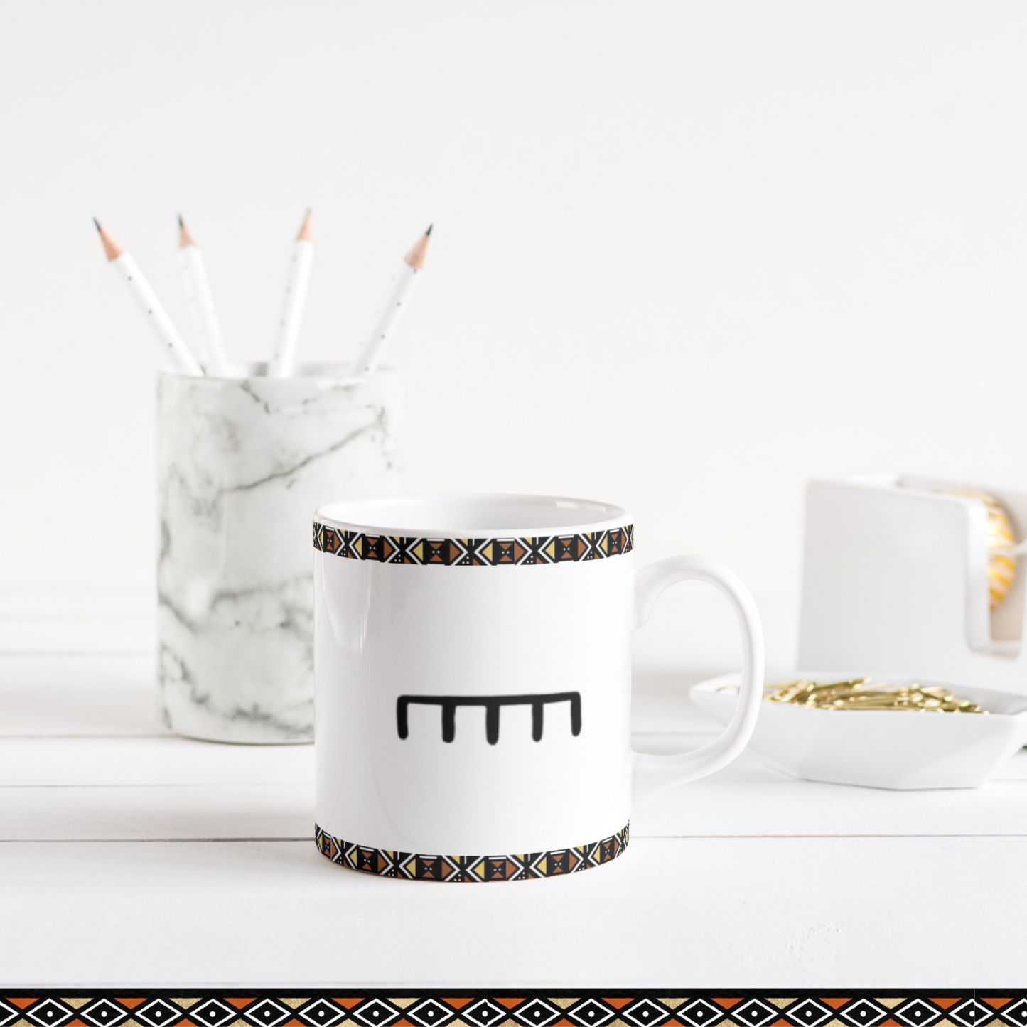 Tasse personnalisée à symbole africain