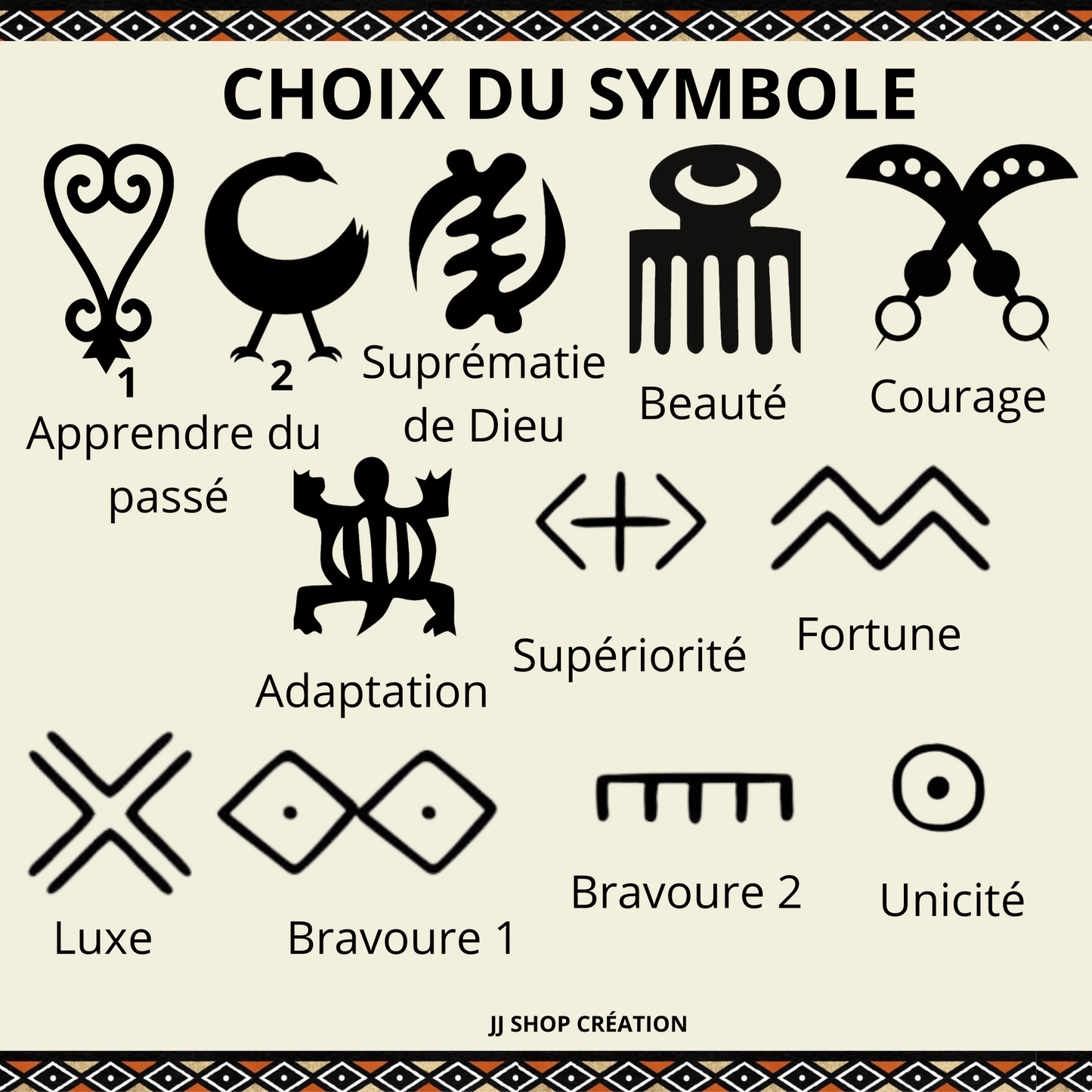 Tasse personnalisée à symbole africain