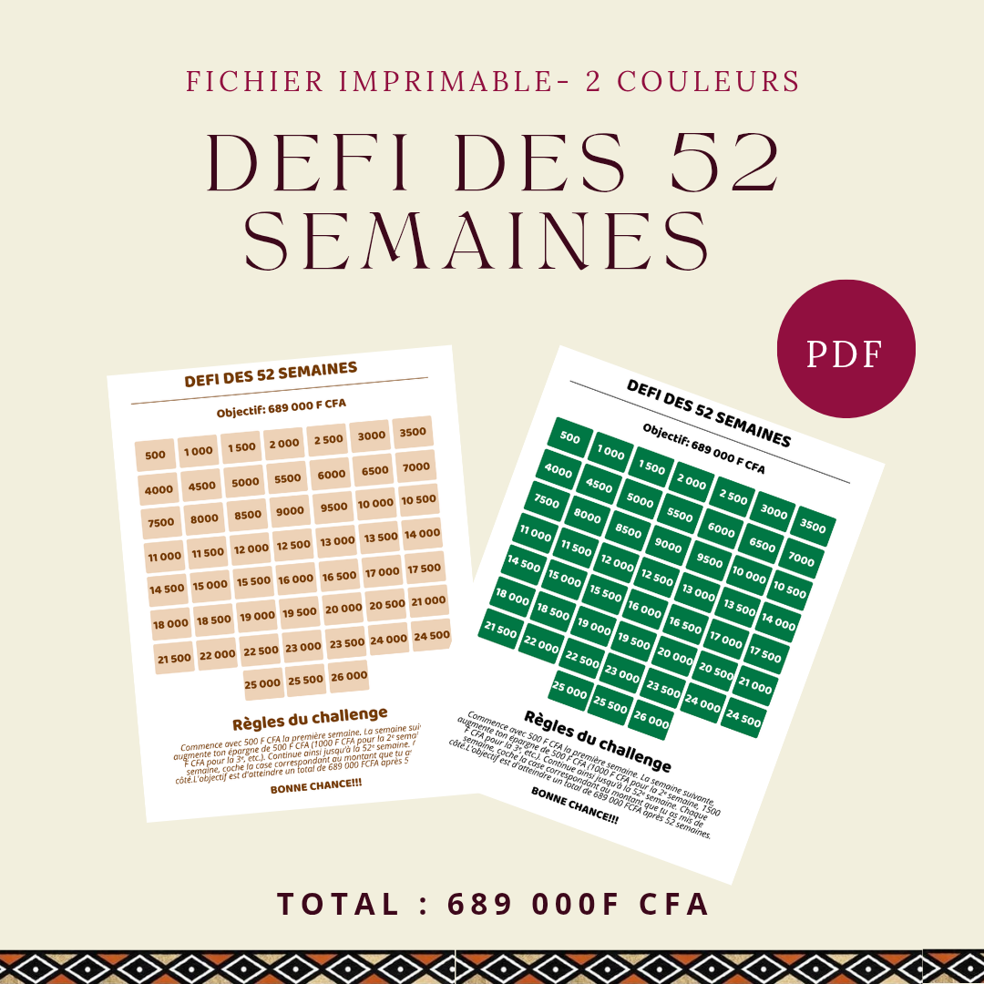 Défi 52 semaines