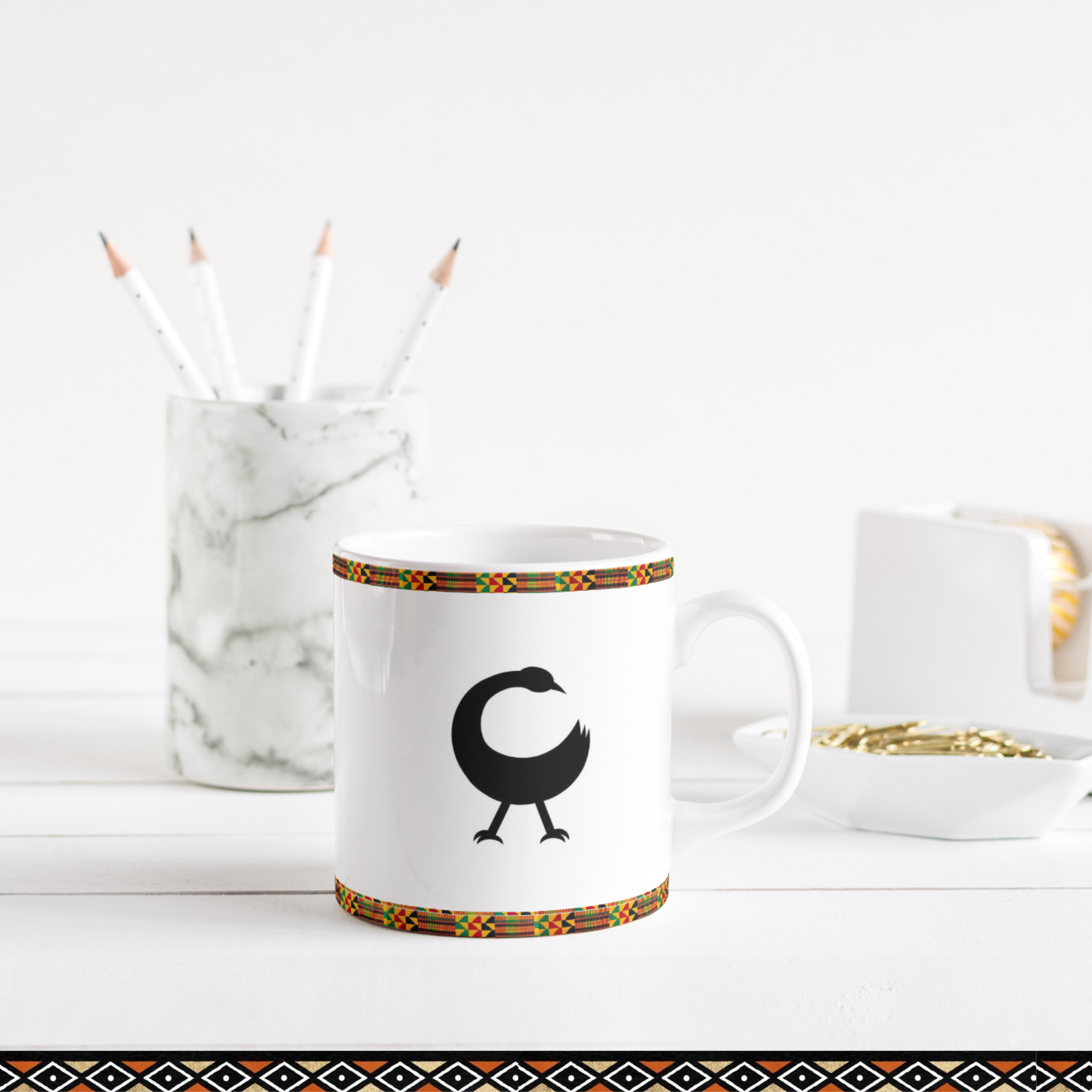 Tasse personnalisée à symbole africain