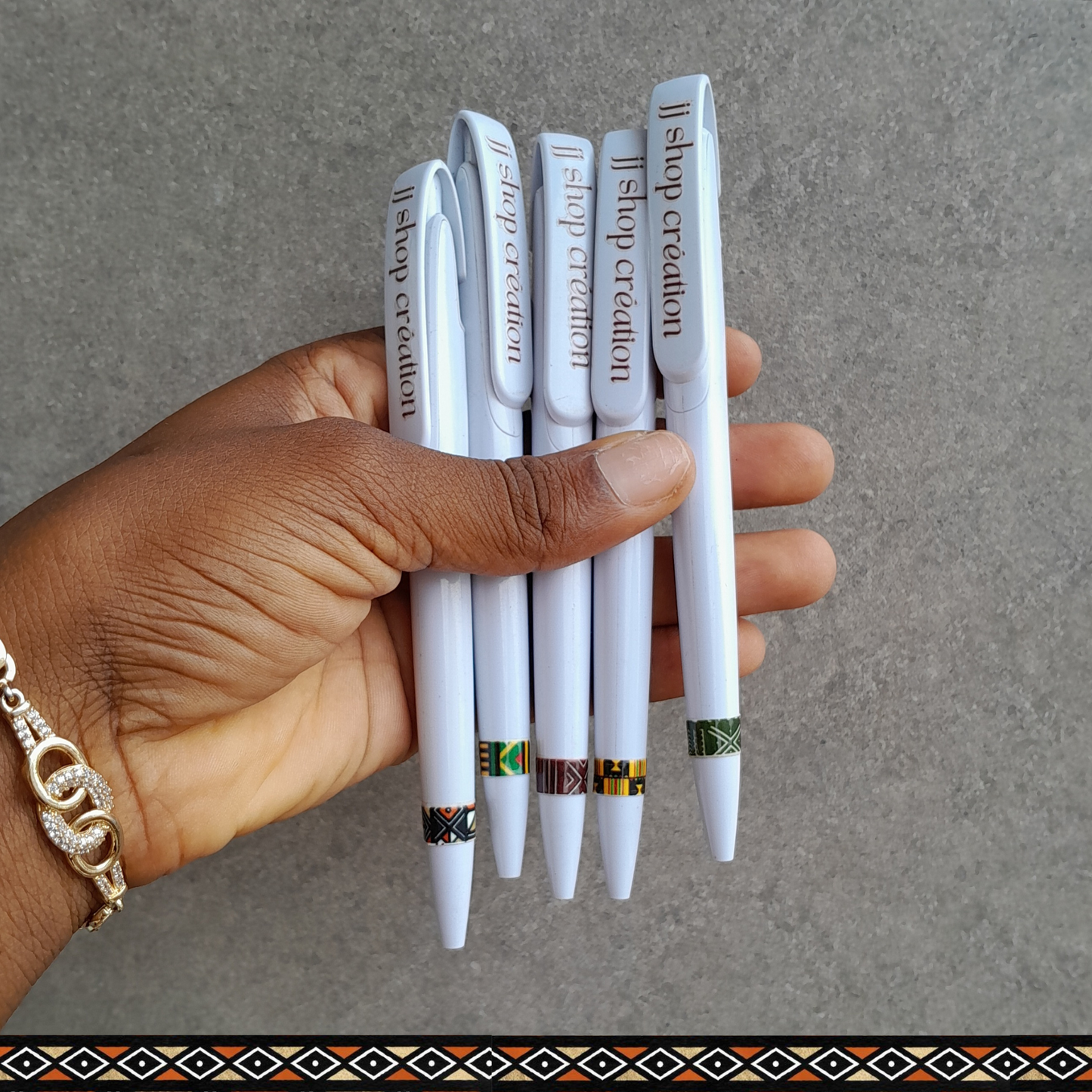 Stylo à motif pagne