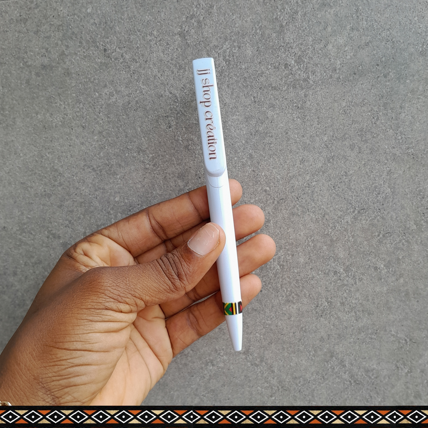 Stylo à motif pagne