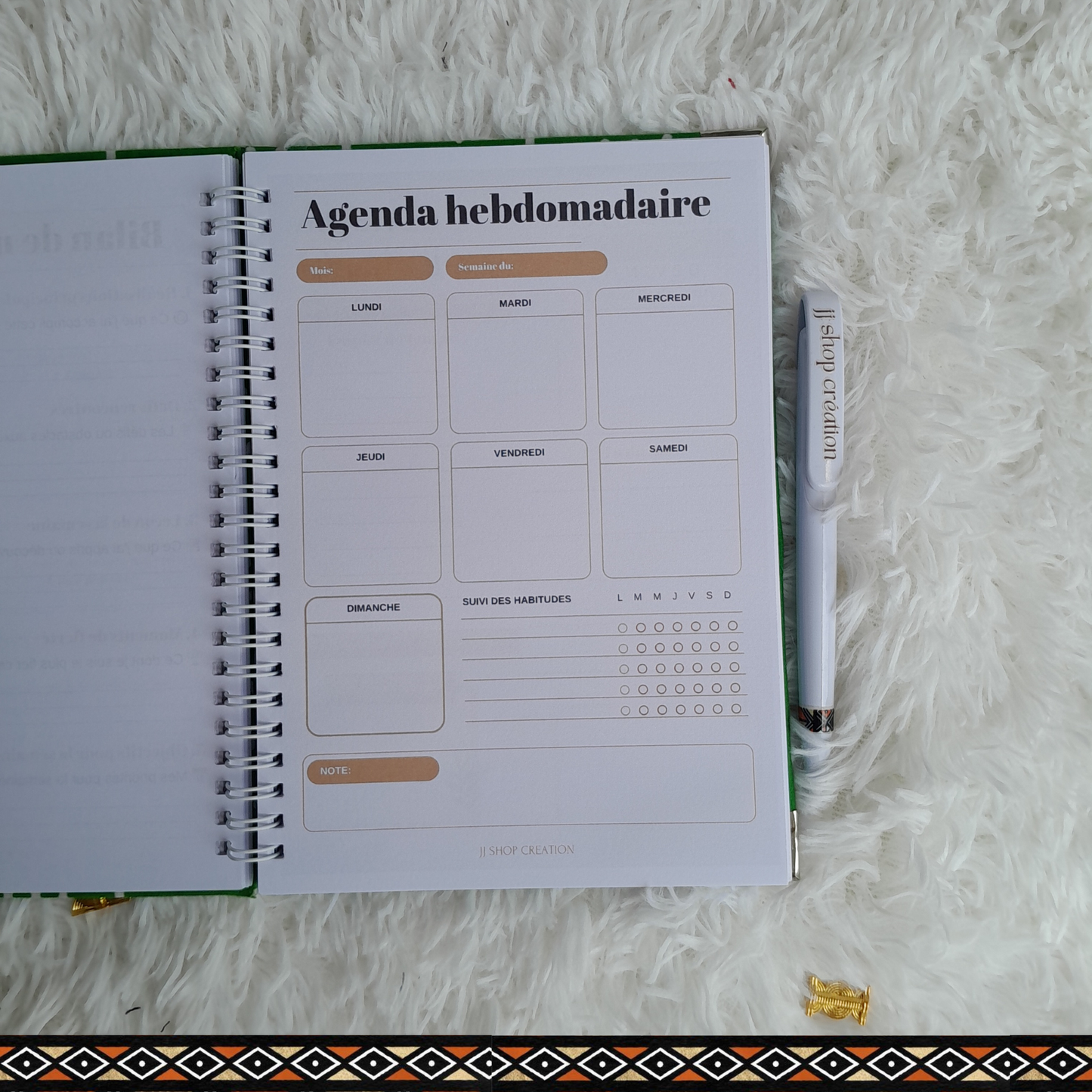 Mon agenda quotidien
