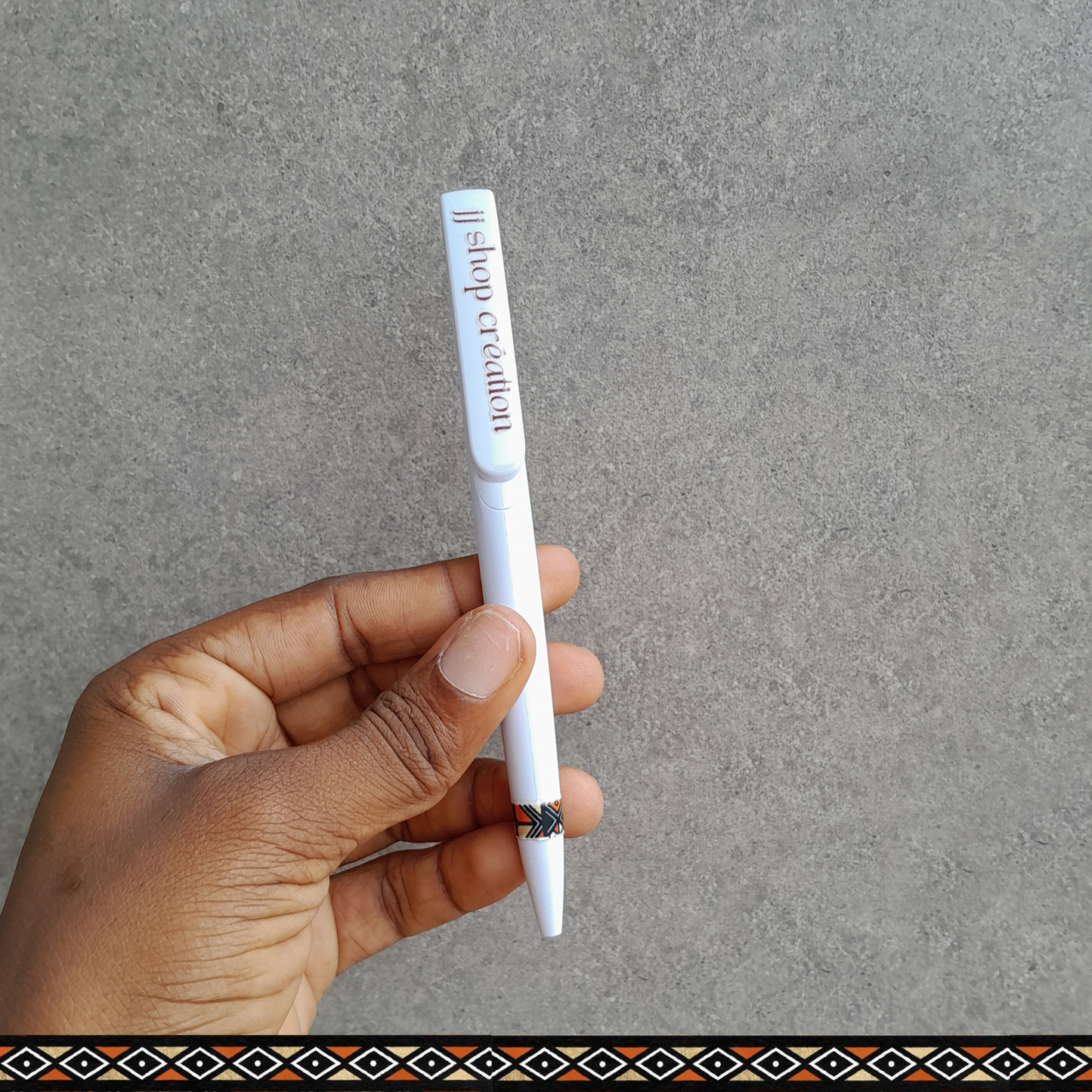 Stylo à motif pagne