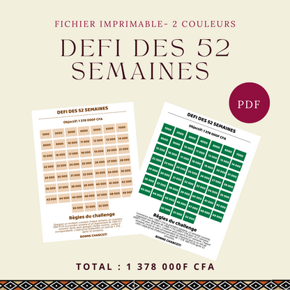 Défi 52 semaines