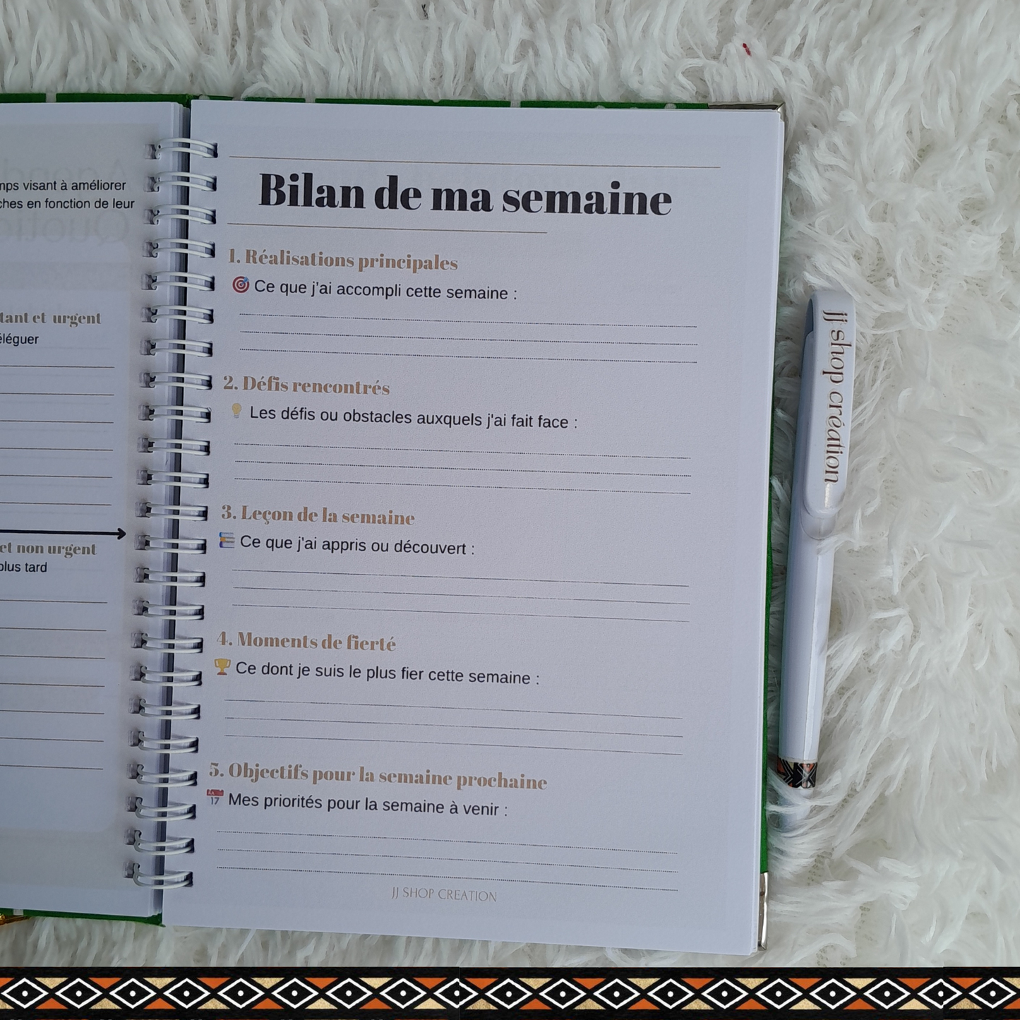 Mon agenda quotidien