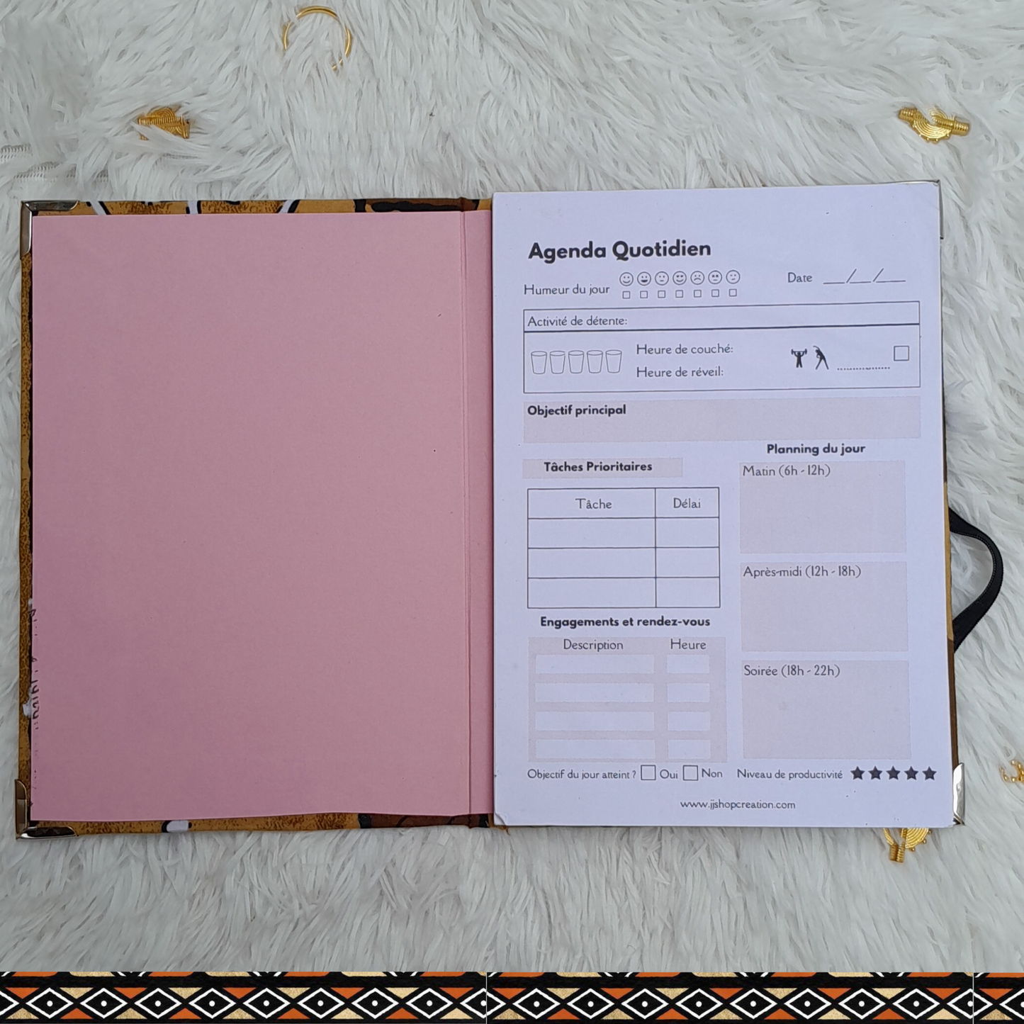 Agenda Journalier – Détachable & Rechargeable