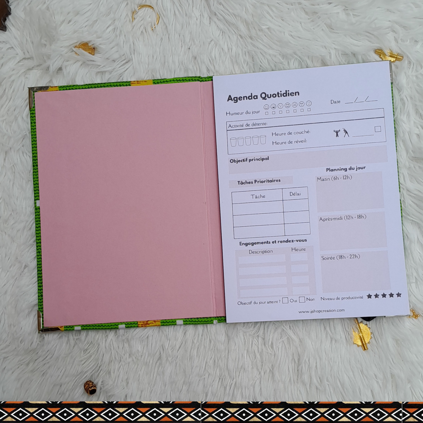 Agenda Journalier – Détachable & Rechargeable